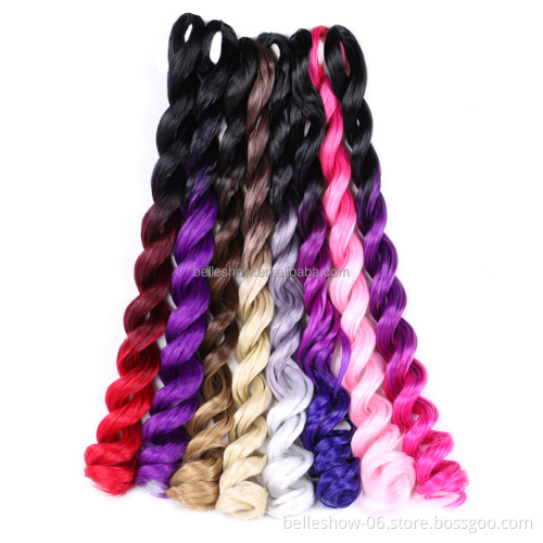 Hot sell  20inch 100g wholesale crochet braid fiberocean wave crochet braid hair